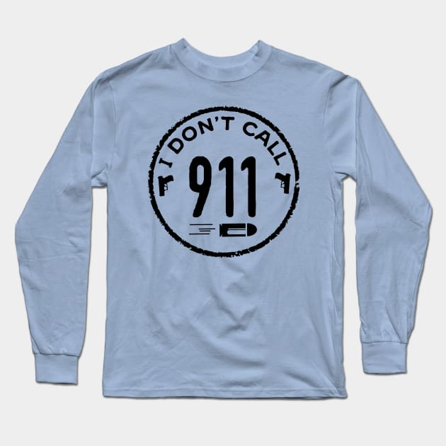 911 (black) Long Sleeve T-Shirt by nektarinchen